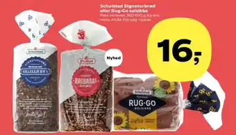 Schulstad signaturbrød eller rug-go solsikke