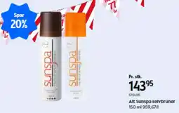 Matas Alt sunspa selvbruner tilbud