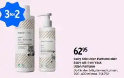 Matas Baby olle uden parfume eller baby alt-i-en vask uden parfume tilbud