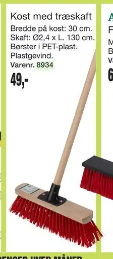 Harald Nyborg Kost med træskaft tilbud