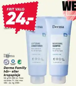 Bilka Derma Family hår- eller kropspleje tilbud