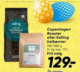 Bilka Copenhagen Roaster eller Salling hele bønner tilbud