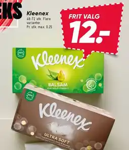 Bilka Kleenex næse- og vatrens tilbud