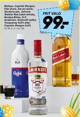 Bilka Udvalgte spiritus- og likørvarianter (frit valg) tilbud