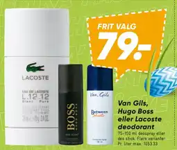 Bilka Van Gils / Hugo Boss / Lacoste deodorant tilbud