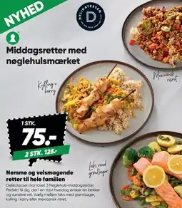 Bilka Middagsretter med nøglehulsmærket tilbud
