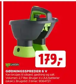 jem & fix GØDNINGSSPREDER 6 V tilbud