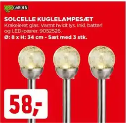 jem & fix SOLCELLE KUGLELAMPESÆT tilbud