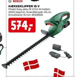 jem & fix HÆKKEKLIPPER 18 V tilbud