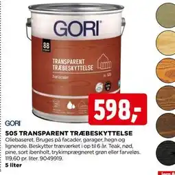 jem & fix 505 TRANSPARENT TRÆBESKYTTELSE tilbud