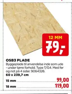 jem & fix OSB3 PLADE tilbud