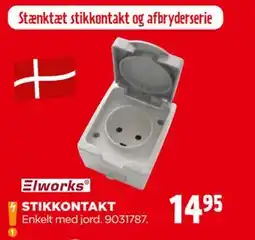 jem & fix Stænktæt stikkontakt og afbryderserie tilbud