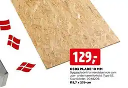 jem & fix OSB3 PLADE 10 MM tilbud