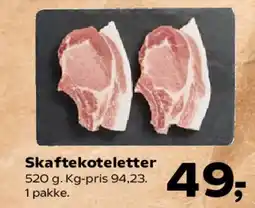 Kvickly Skaftkoteletter tilbud