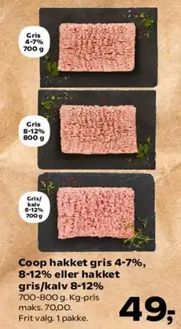 Kvickly Coop hakket gris tilbud