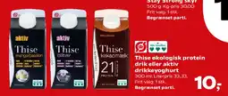 Kvickly Thise økologisk proteindrik / aktiv drikkeyoghurt tilbud