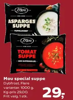 Kvickly Mou special suppe tilbud