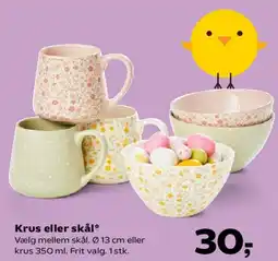 Kvickly Krus eller skål tilbud