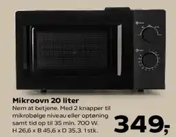 Kvickly Mikroovn 20 liter tilbud