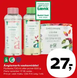 Kvickly Änglamark vaskemiddel tilbud