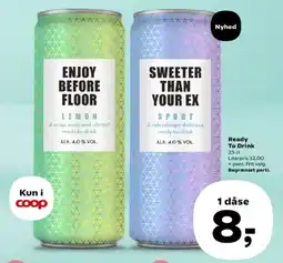 Kvickly Enjoy Before Floor / Sweeter Than Your Ex (Ready To Drink) tilbud