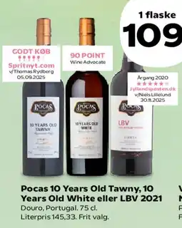 Kvickly Pocas 10 Years Old Tawny / 10 Years Old White / LBV 2021 tilbud