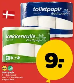 Netto Godt papir - toiletpapir / køkkenrulle tilbud