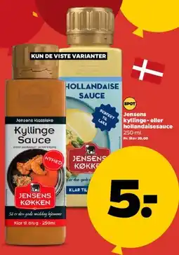 Netto Jensens kyllinge- eller hollandaisesauce 250 ml tilbud