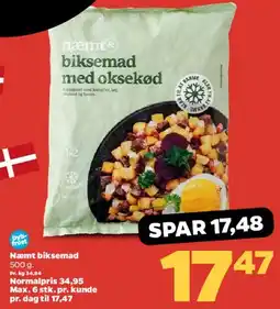 Netto Nemt biksemad med oksekød tilbud