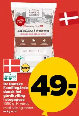 Netto Hel kylling (De Danske Familiegårde) tilbud