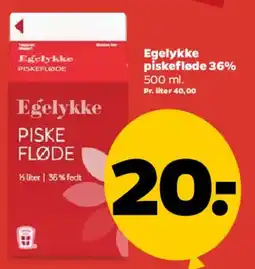 Netto Egelykke piskefløde tilbud
