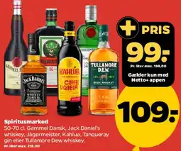 Netto Spiritusmarked (udvalgte spiritusmærker) tilbud