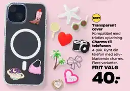 Netto Transparent cover (med charms) tilbud