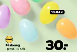 Netto Påskeæg i plast, 18-pak tilbud