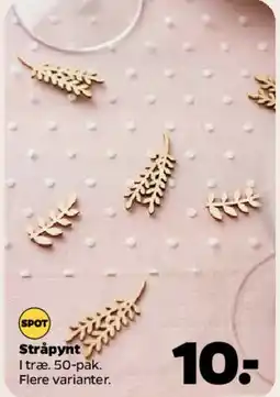 Netto Strøpynt i træ tilbud