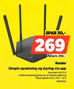 Power Router MR1500X tilbud