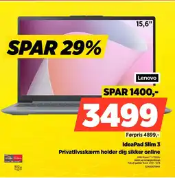 Power Lenovo IdeaPad Slim 3 82XQ00TBMX tilbud