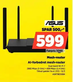 Power ASUS Mesh-router ASRTBE50BK tilbud