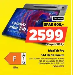Power Lenovo IdeaTab Pro ZAE40006SE tilbud