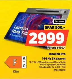 Power Lenovo Idea Tab Pro ZAE40020SE tilbud