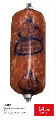 Nielsen's Discount HOPPE Frische Zwiebelmettwurst tilbud