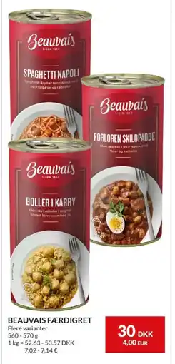 Nielsen's Discount Beauvais færdigret tilbud