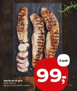 Kvickly Mørbrad af gris tilbud