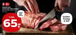 Kvickly Dansk Kalv entrecote eller ribeye tilbud
