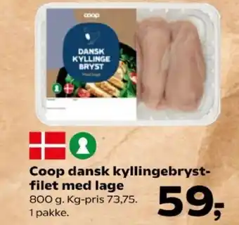 Coop dansk kyllingebryst- filet med lage