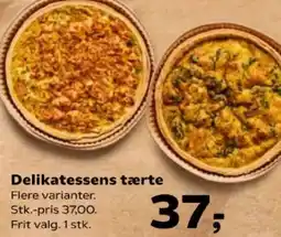 Kvickly Delikatessens tærte tilbud