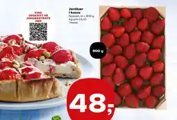 Kvickly Jordbær i kasse tilbud
