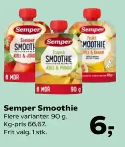 Kvickly Semper Smoothie tilbud