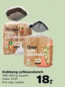 Kvickly Kohberg cafésandwich tilbud
