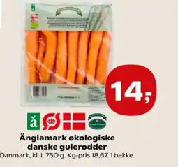Kvickly Änglamark økologiske danske gulerødder tilbud